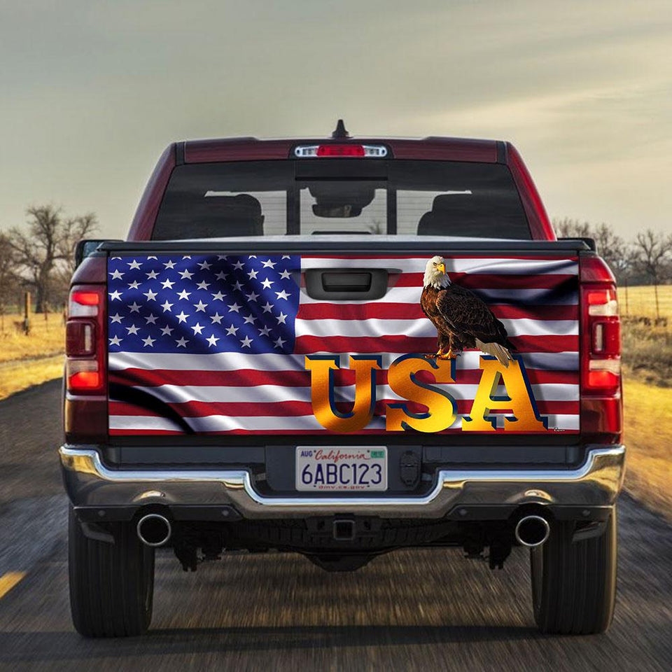 Truck Tailgate Decal Sticker Wrap Eagle Usa Tailgate Wrap Decals For Trucks