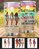 Custom summer lovers stainless steel tumbler with The Sisters for Ourselves design