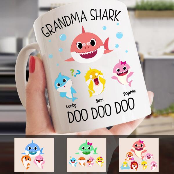 Baby Shark Doo Doo Personalized Mug Family Lovers