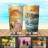 Life Is Better With Horse customized stainless steel tumbler with personalized equestrian artwork for horse lovers.
