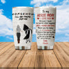 Customized horse mom stainless steel tumbler with I Love You design for horse lovers and equestrians.