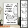 And She Loved Her Babies customized poster featuring personalized family text on high-quality luster photo paper