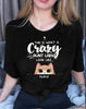 [BH0686-ds-lad] What a crazy aunt lady looks like Customized All type shirts Cat Lovers