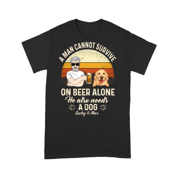 [TH1030-ds-ltn] He also needs a dog Customized All type shirts Dog Lovers