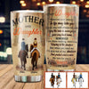Customized stainless steel family tumbler with To My Daughter love for you is forever design