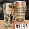 Customized stainless steel tumbler with To My Daughter Enjoy The Ride quote for daughter family gift