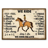 Ride To Live horse lovers customizer for everyday home decor and personal use