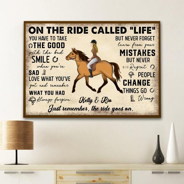 Customizable Horse Back Riding Is A Sport poster for horse lovers and equestrians