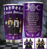 Customized besties Halloween stainless steel tumbler with In This Wicked World We Are Strong quote design