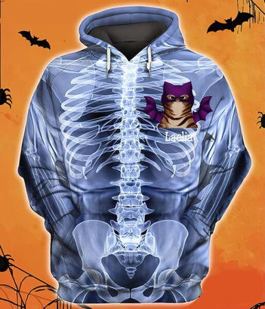[TH1083-ds-ptd] Little Cat Little Heart Customized 3D Full Over Print Halloween Lovers Cat Lovers