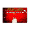 Customized cat lovers Halloween doormat with a playful Keep Door Close design
