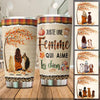 Juste Une Femme Qui Aime Les Chiens customized stainless steel tumbler for autumn and dog lovers