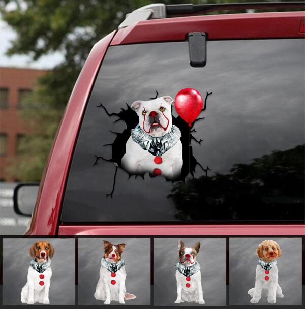 Dog it Customized Cracked Decal for Wall Funny Memes Label Paper