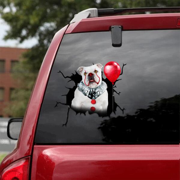 Dog it Customized Cracked Decal for Wall Funny Memes Label Paper
