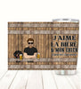 Personalized J'aime Boire Et Mes Chiens stainless steel insulated tumbler for dog lovers