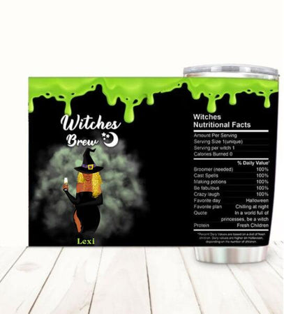 Witches Brew Customized Tumbler Halloween Lovers Friend Lovers