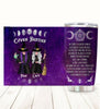 Customized besties Halloween stainless steel tumbler with In This Wicked World We Are Strong quote design