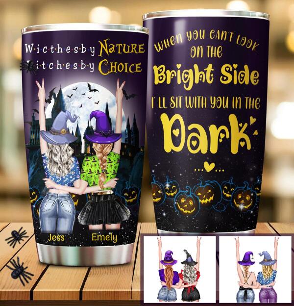 With You in the Dark Customized Tumbler Halloween Lovers Friend