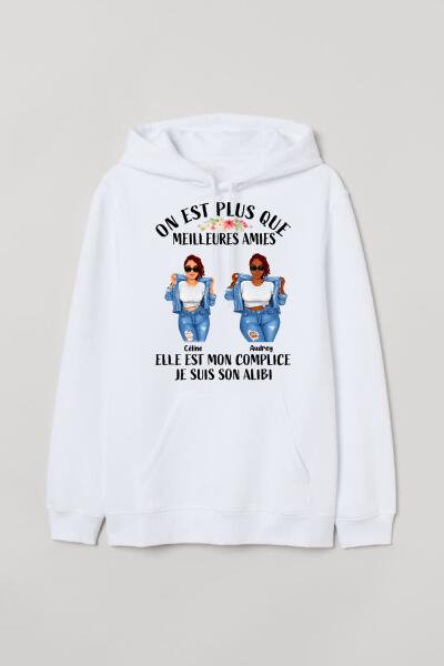 [PQ0421-ds-lad] On Est Plus Que Meilleures Amies Chemises tous types personnalisées Amis amoureux