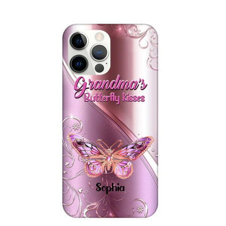 Family's Butterfly Kisses Customized Phone Case Family Lovers