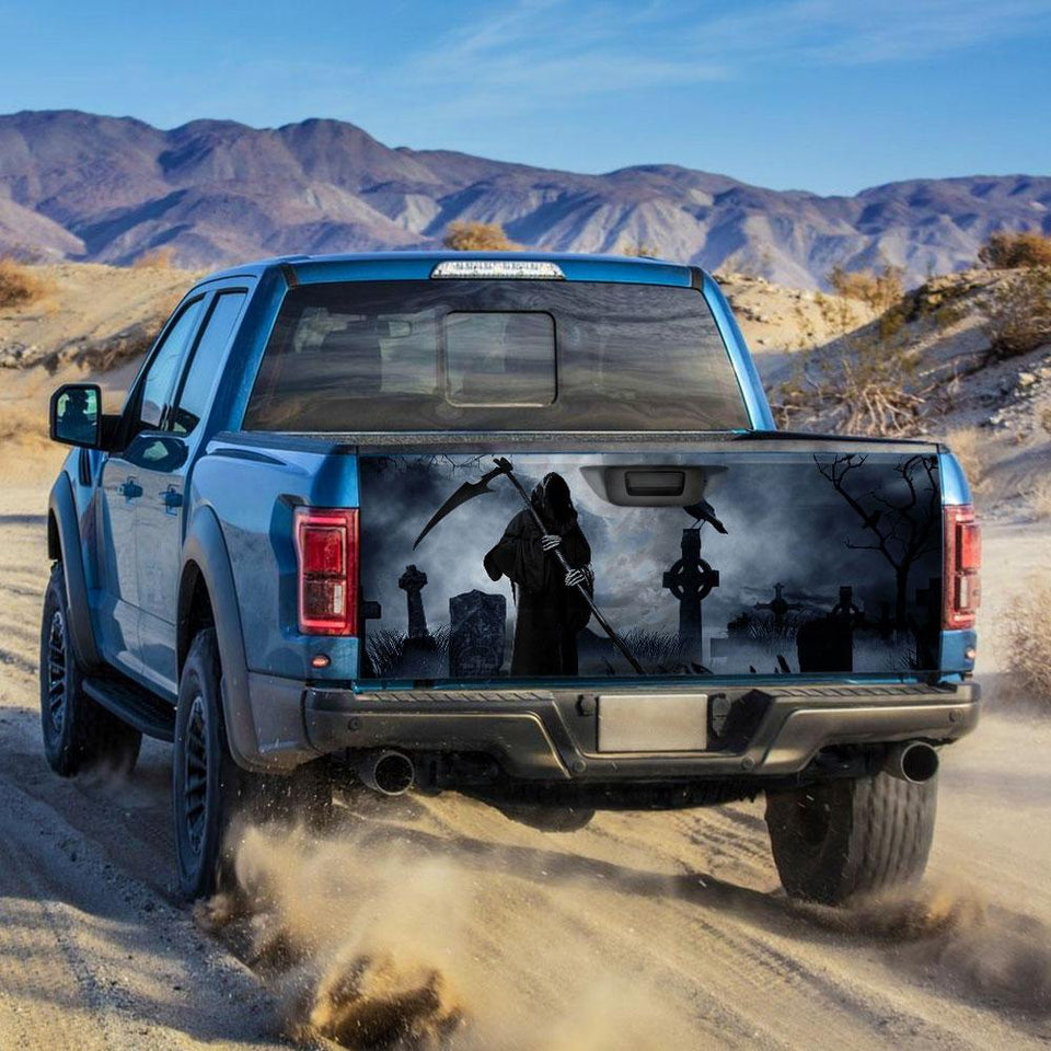 Grim Reaptruck Tailgate Decal Sticker Wrap Tailgate Wrap Decals For Trucks