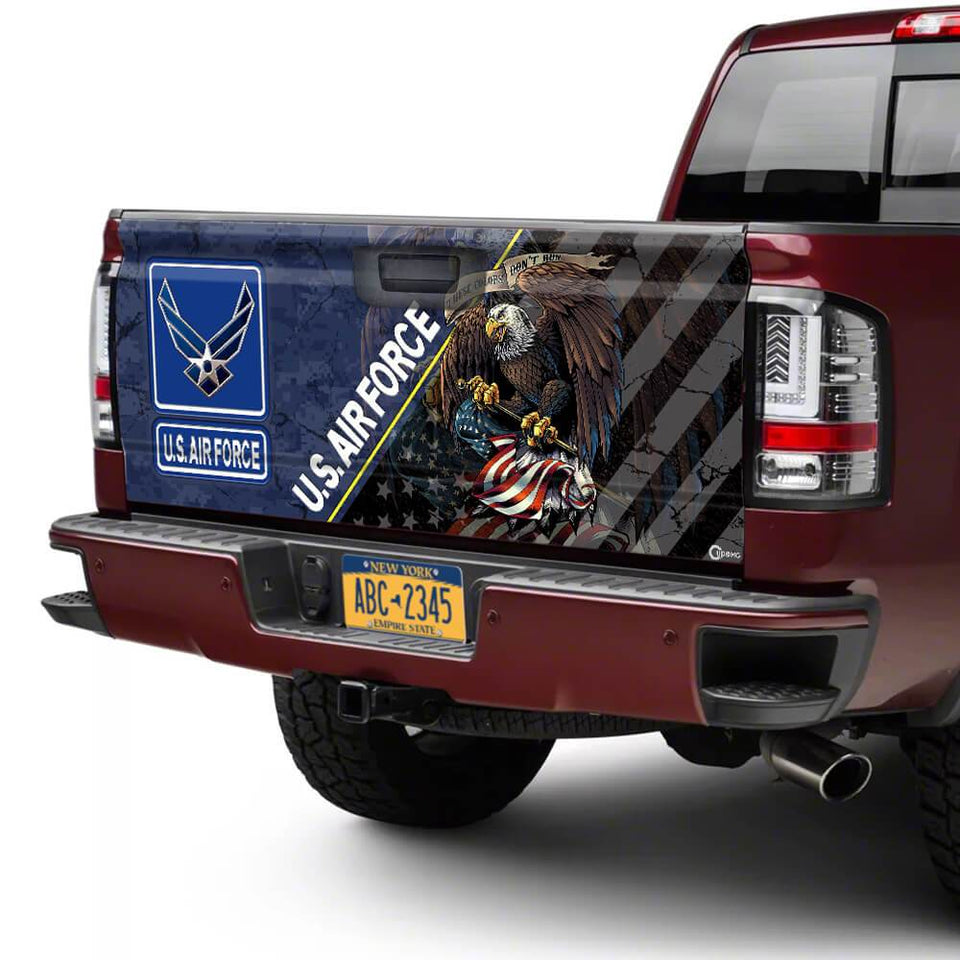 United States Air Force Veterans truck Tailgate Decal Sticker Wrap Tailgate Wrap Decals For Trucks