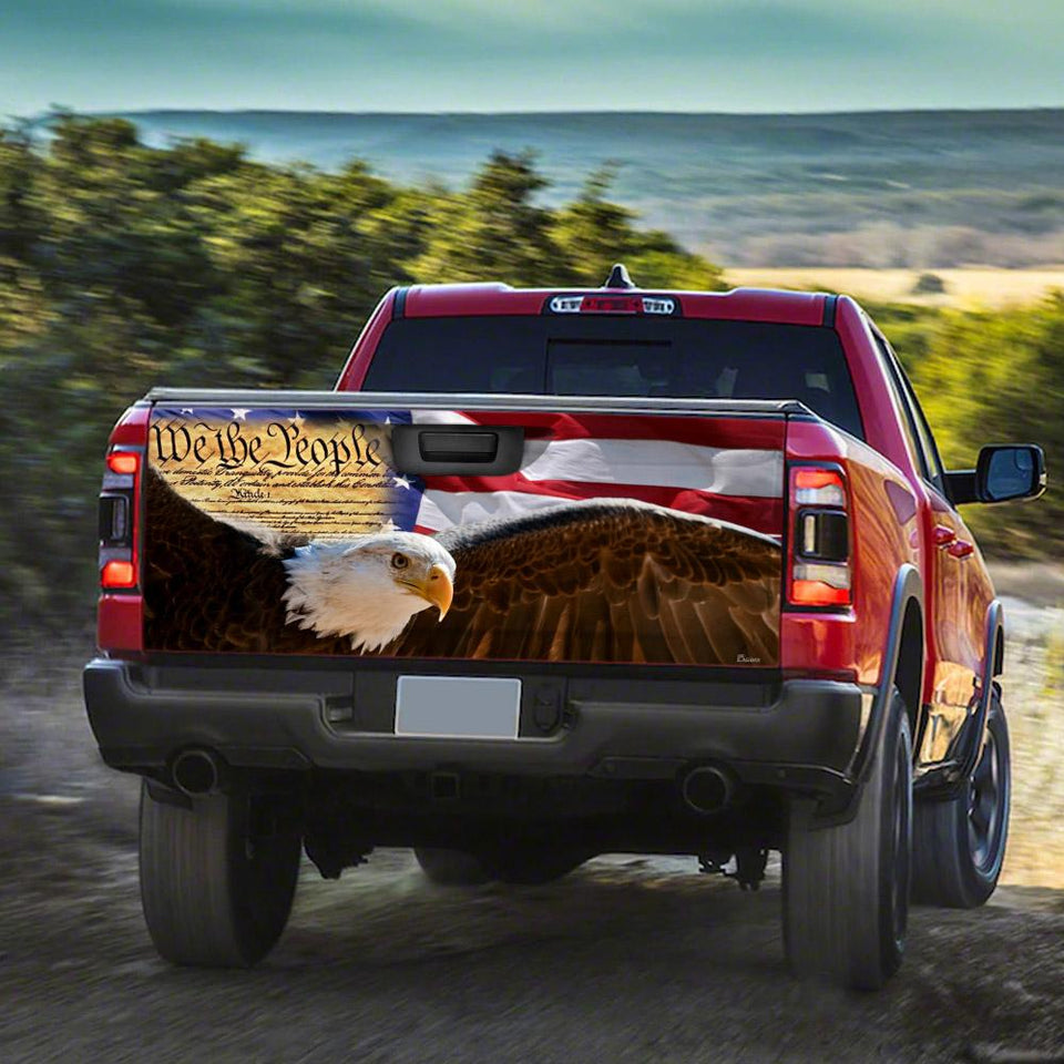 We The People American Patrico truck Tailgate Decal Sticker Wrap Tailgate Wrap Decals For Trucks