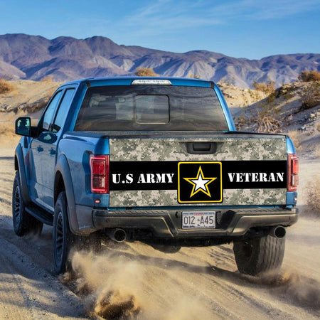 U.s. Army Veterans truck Tailgate Decal Sticker Wrap Tailgate Wrap Decals For Trucks