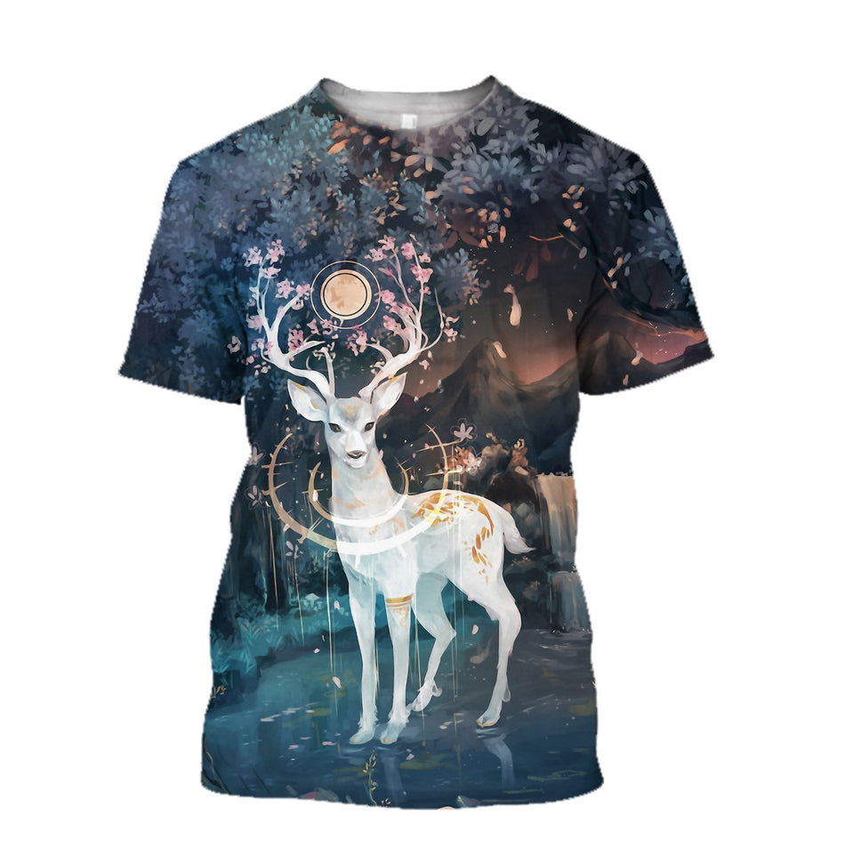 BEAUTIFUL DEER 3D ALL OVER PRINTED SHIRTS ANN231002