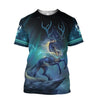 BEAUTIFUL DEER 3D ALL OVER PRINTED SHIRTS ANN231003