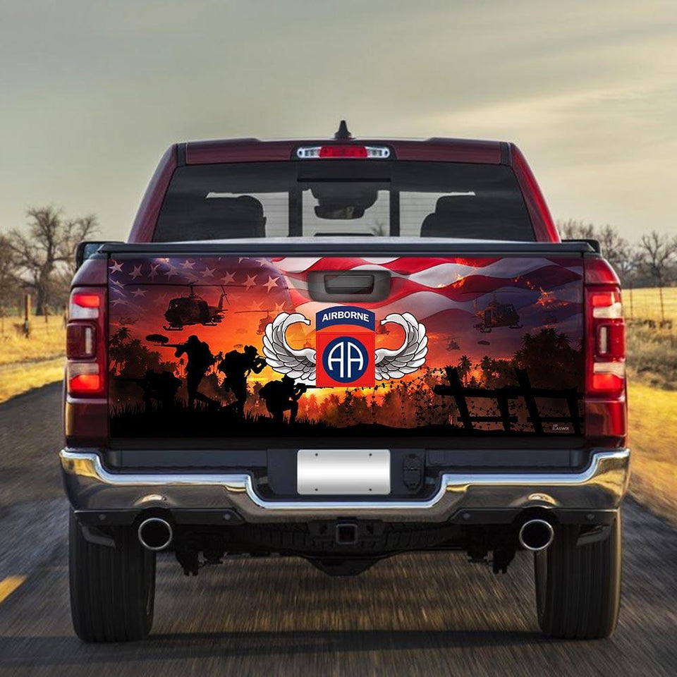 United States Army Airborne truck Tailgate Decal Sticker Wrap Tailgate Wrap Decals For Trucks