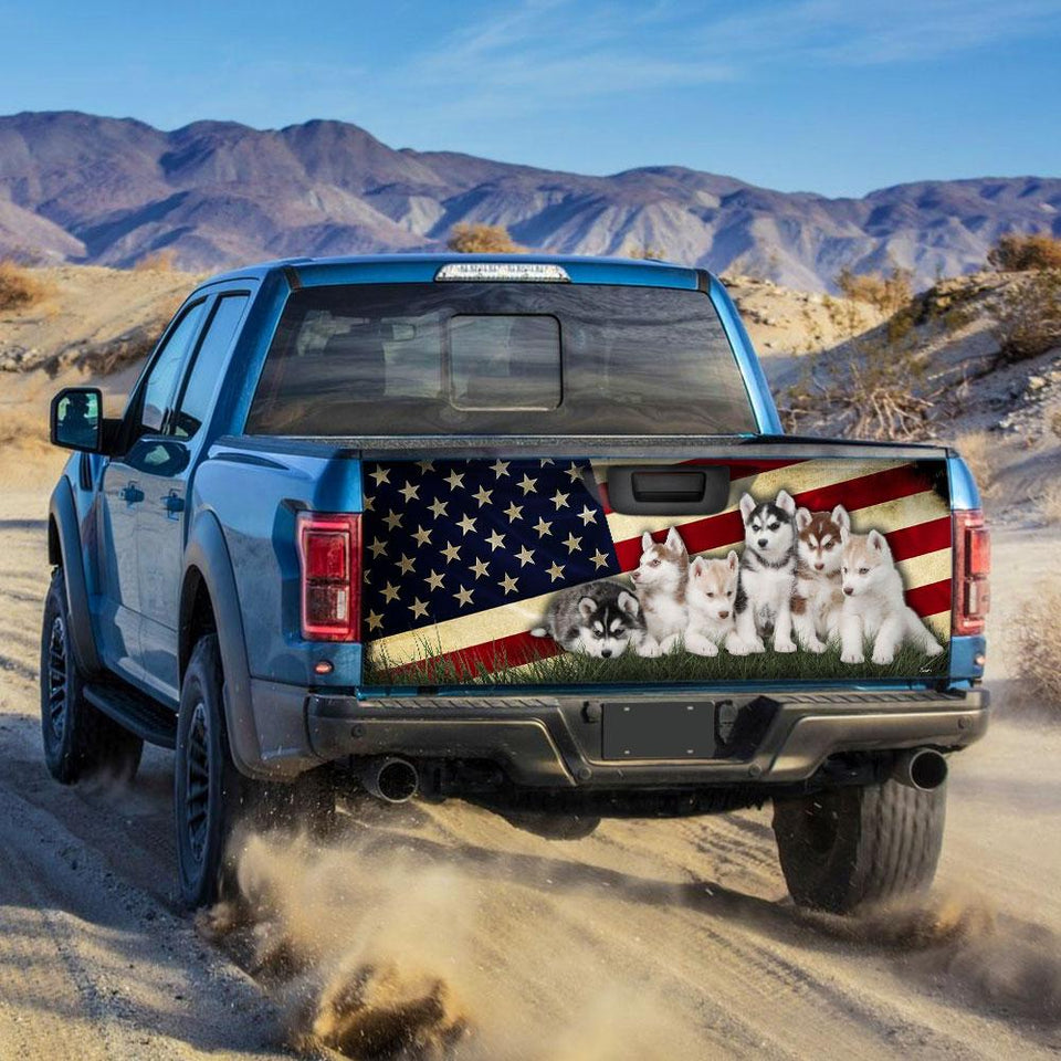 Husky American truck Tailgate Decal Sticker Wrap Tailgate Wrap Decals For Trucks