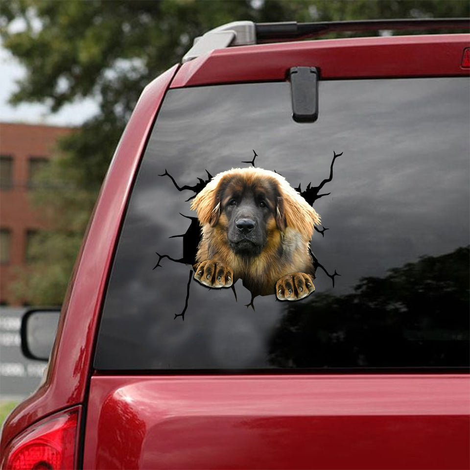 Leonberger Crack Decal Ideas Cute A Bumper Sticker Maker Christmas Gift Ideas 2020 - General die-cut waterproof vinyl sticker decal
