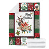  Merry Christmas Pug Christmas Xmas Ultra Soft Cozy Plush Fleece Blanket