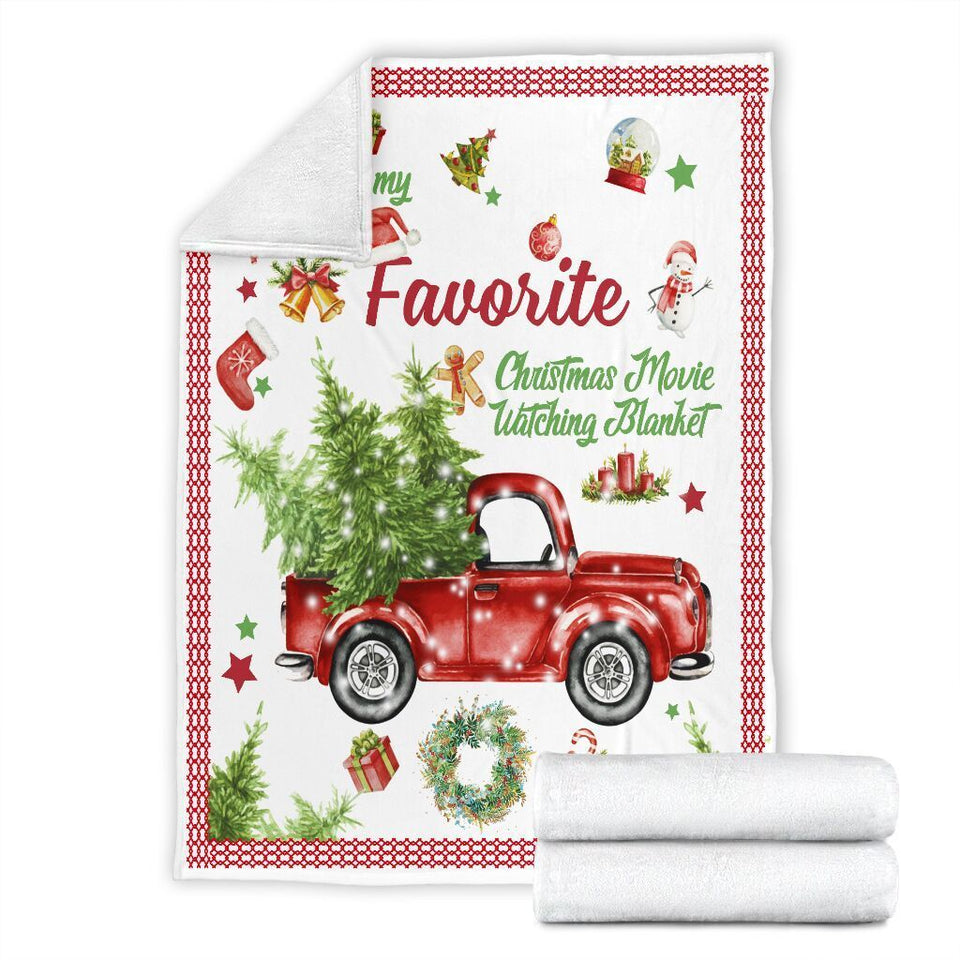  This Is My Favorite Christmas Movie Xmas Ultra Soft Cozy Plush Fleece Blanket