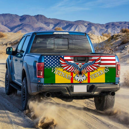 Vietnam Veterans truck Tailgate Decal Sticker Wrap Tailgate Wrap Decals For Trucks