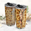Mom To Son, Be Proud - Be Yourself Giraffe 20oz Tumbler HHS87