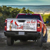 Those We Love Don't Go Away Red Cardinal Christmas truck Tailgate Decal Sticker Wrap Tailgate Wrap Decals For Trucks