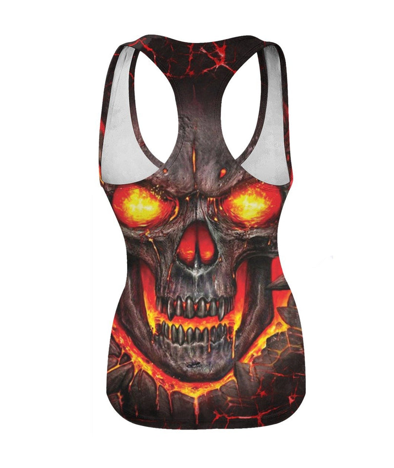 Skull Fire 3D Full Over Print