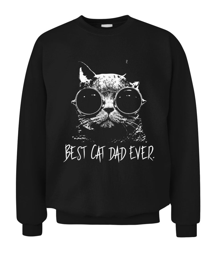 Best Cat Dad Ever Vintage Retro Cat Father Gift Men Tshirt