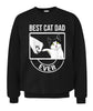 Best Cat Dad Ever Funny Paw Kitten Cat Fist Bump Tee Shirt