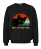 Best Cat Dad Ever Vintage Mens Tshirt Black Cat Daddy Tee