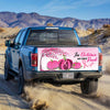 Breast Cancer Awareness truck Tailgate Decal Sticker Wrap In October We Wear Pink Tailgate Wrap Decals For Trucks