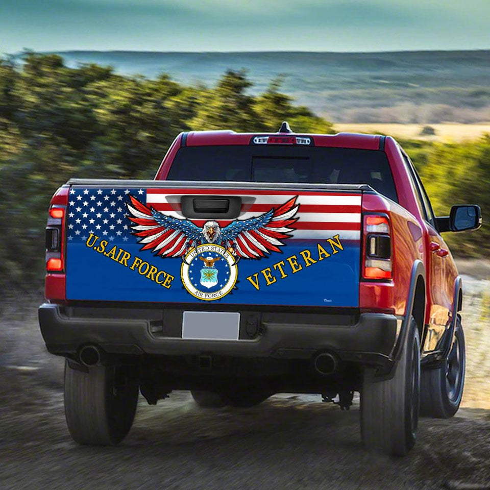 U.s.air Force Veterans truck Tailgate Decal Sticker Wrap 2 Tailgate Wrap Decals For Trucks