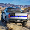 Back The Blue truck Tailgate Decal Sticker Wrap Tailgate Wrap Decals For Trucks