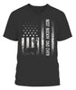 Best Buckin Dad Ever American Flag Gift for Fathers Day Tee Shirt