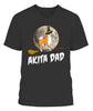 Akita Dad Funny Halloween Couple Matching T Shirt D1035