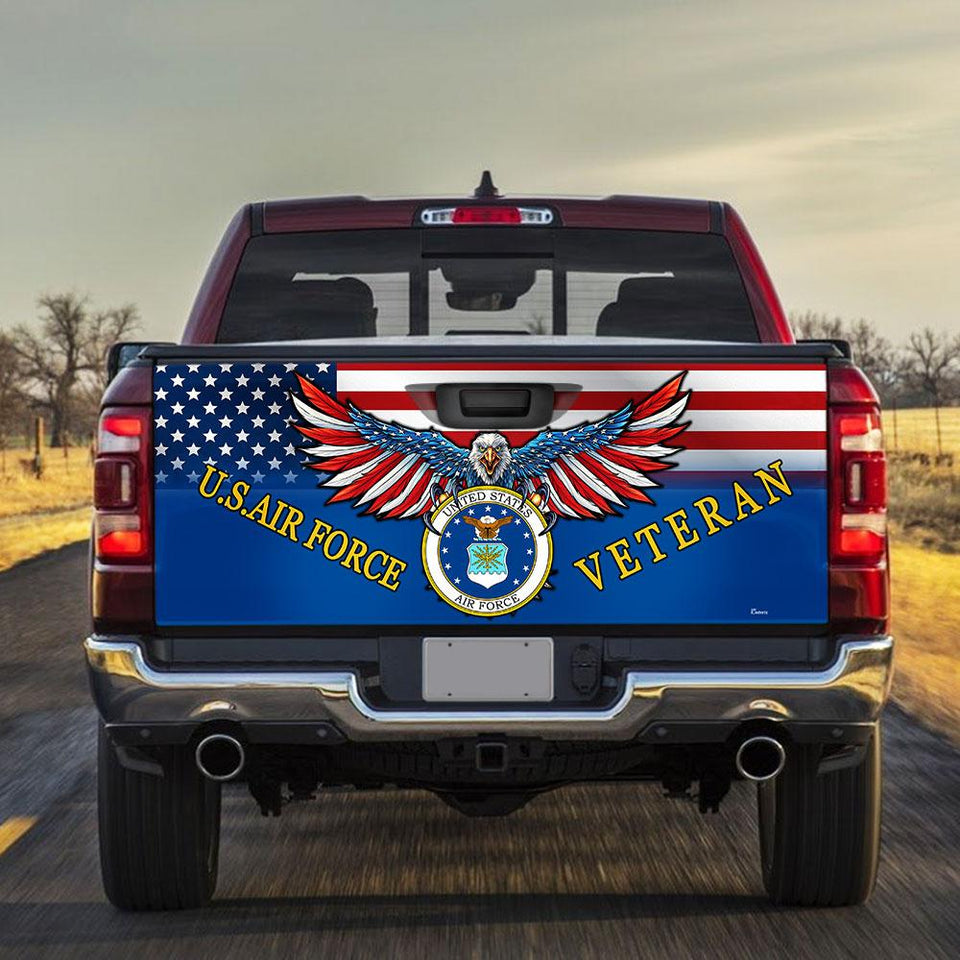 U.s.air Force Veterans truck Tailgate Decal Sticker Wrap 2 Tailgate Wrap Decals For Trucks