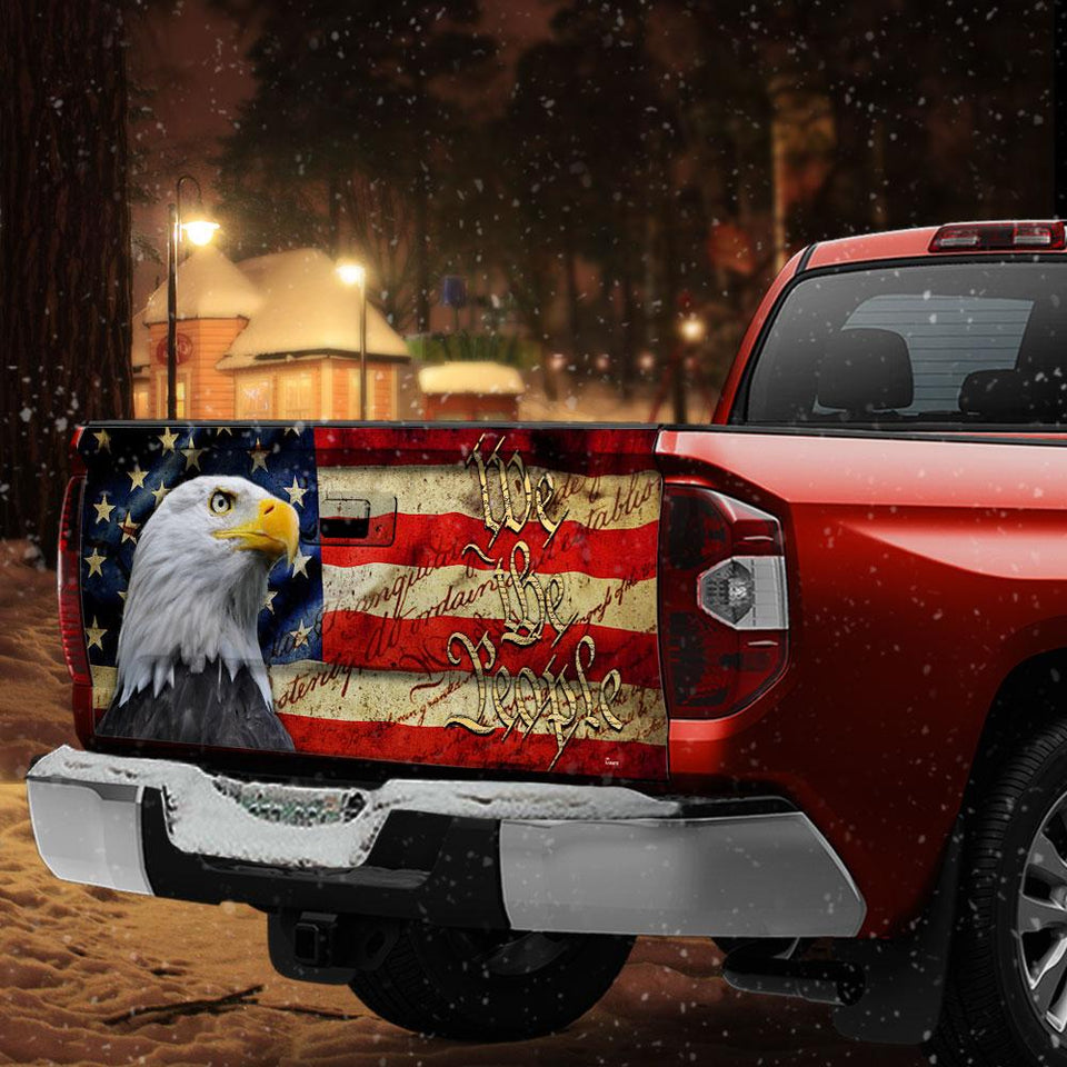 We The People Patriots truck Tailgate Decal Sticker Wrap Tailgate Wrap Decals For Trucks