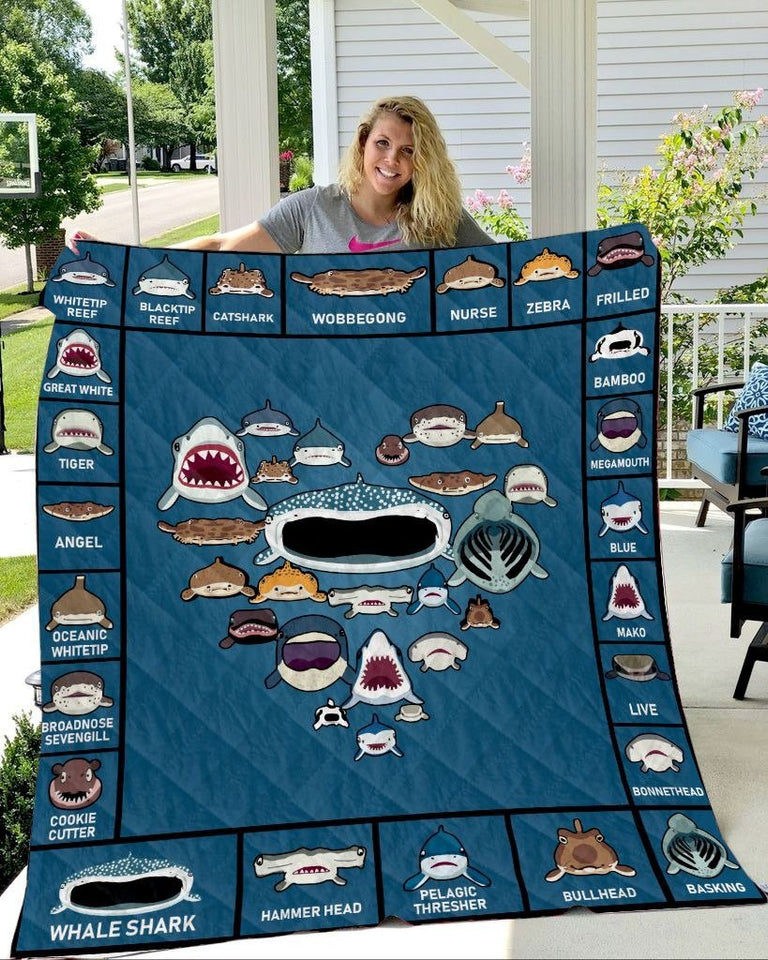 SHARK PATTERN BLANKET